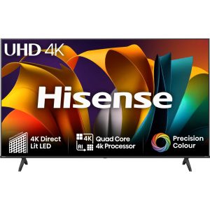 Hisense 58A6NTUK 58" 4K Ultra HD Smart TV 60Hz Refresh Rate TV with Freely