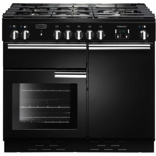 Rangemaster Professional Plus 1000mm Range Cooker All Gas - Black